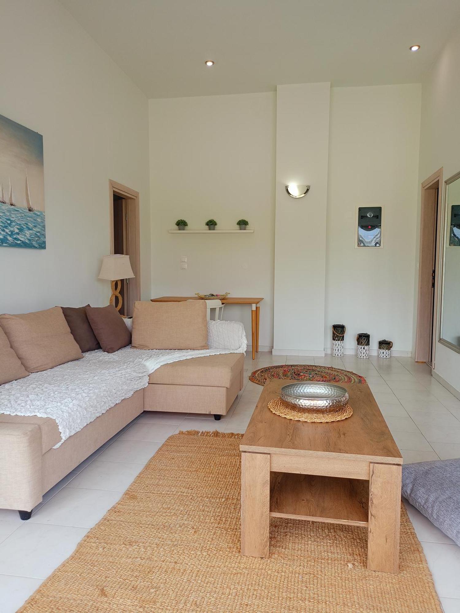 Spacious Beach House Theologos Eksteriør bilde